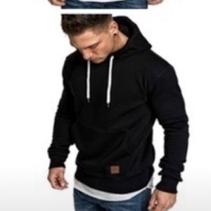 Long Sleeve Black Hoodies